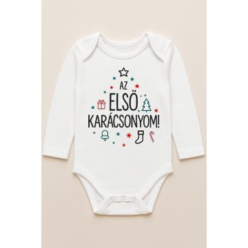 Első karácsonyom hosszúujjú body