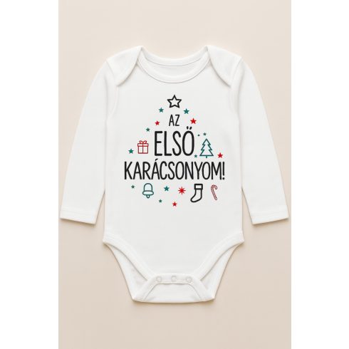 Első karácsonyom hosszúujjú body